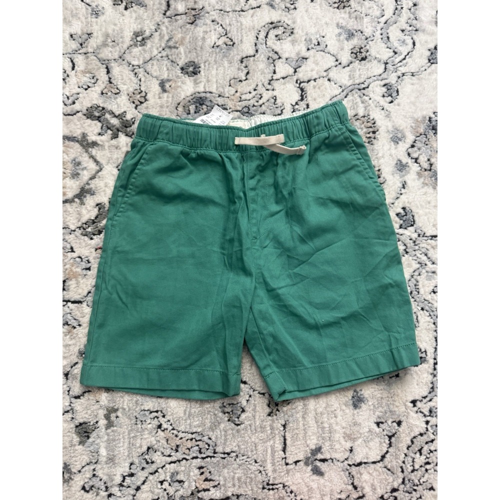 NWT J.Crew Crewcuts Boys' Shorts Green Size 10 Elastic Waist Drawstring - Summer